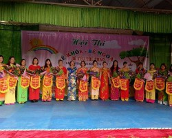 Khai mạc Hội thi Bé khỏe - Bé ngoan - Bé yêu thể thao cấp huyện năm học 2016-201